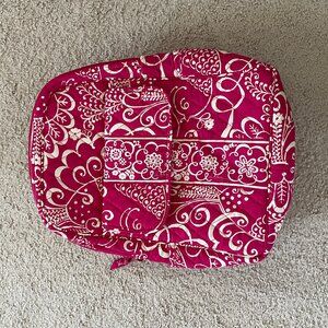 Vera Bradley Quilted Backpack in Hot Pink Twirly Birds Pattern - 12x9"